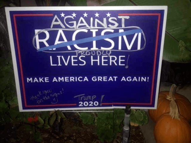 Trump Supporters Targeted in Coronado with ‘Racism’ Yard Signs